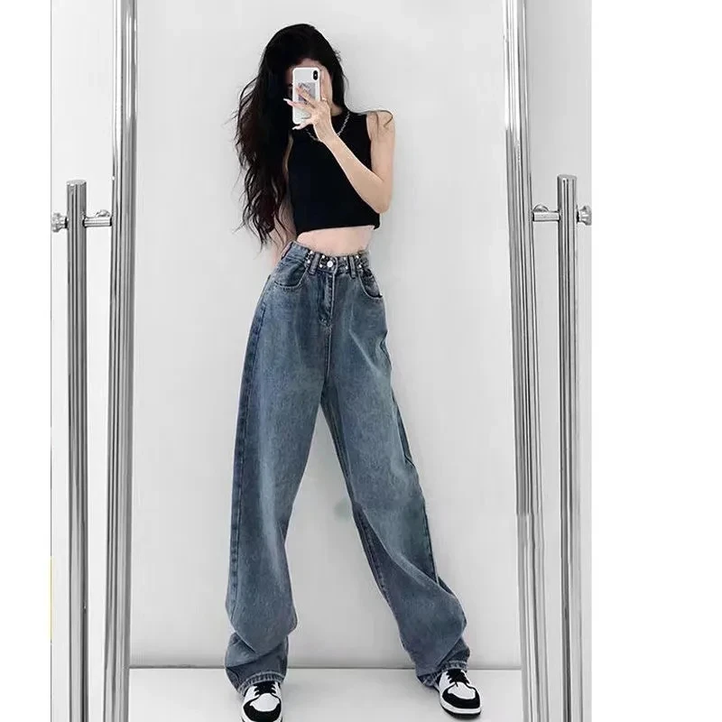 Jeans Women Summer 2023 New High Waist Retro Korean Style Trousers Fashion Casual Loose Versatile Wide Leg Pants Womens
Jeans Women Summer 2023 New High Waist Retro Korean Style Trousers Fashion Casual Loose Versatile Wide Leg Pants Womens