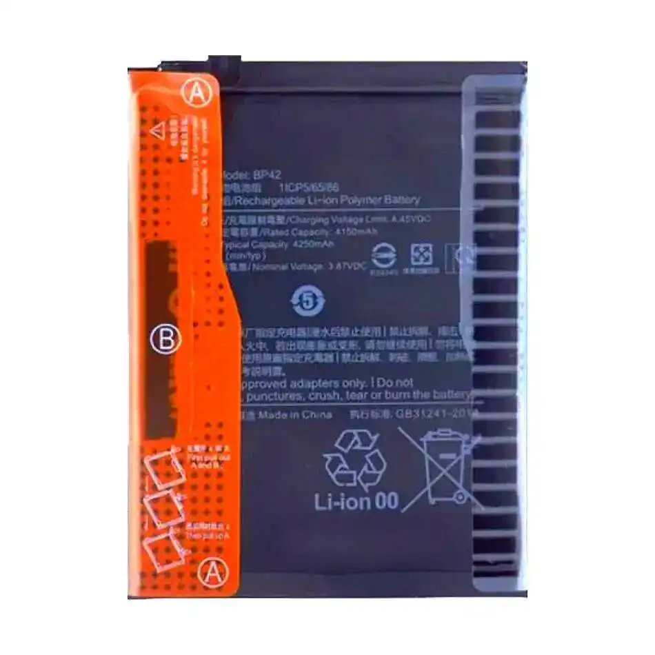 4250mAh For Xiaomi MI 11 Lite Mi11 Lite 11Lite Long-Lasting Performance BP42 Mobile Phone Battery
4250mAh For Xiaomi MI 11 Lite Mi11 Lite 11Lite Long-Lasting Performance BP42 Mobile Phone Battery