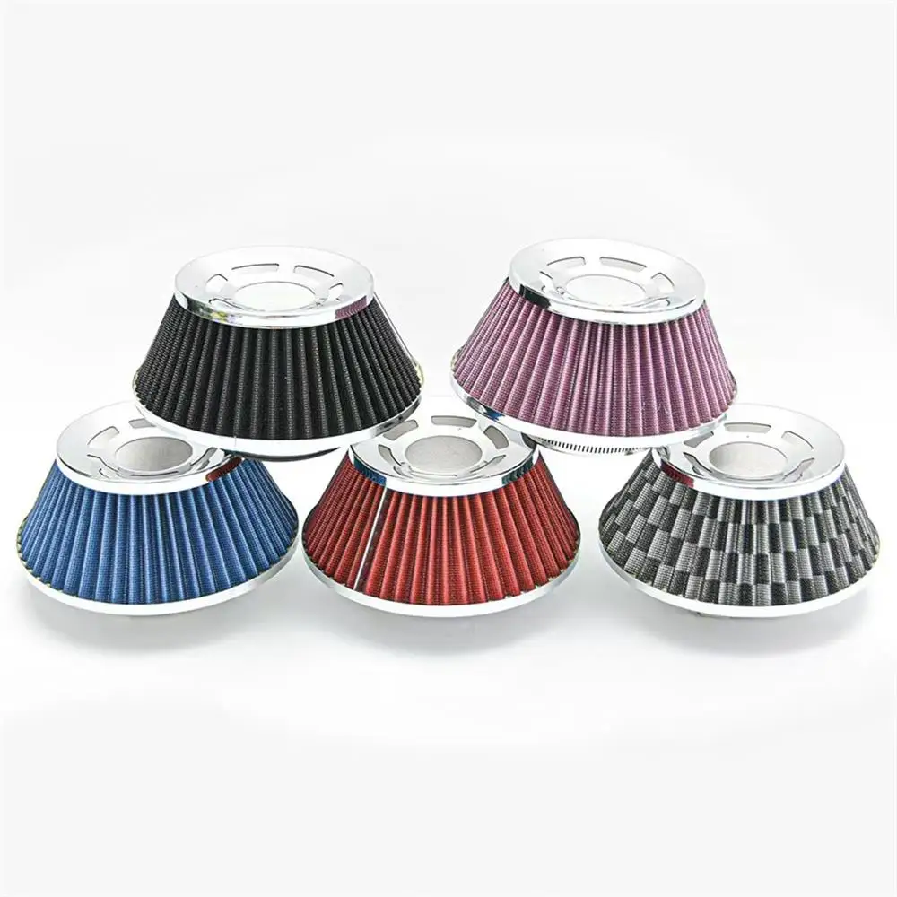 The air filter can be cleaned and reused for high flow engines. The intake is modified with a stainless steel mesh filter
The air filter can be cleaned and reused for high flow engines. The intake is modified with a stainless steel mesh filter