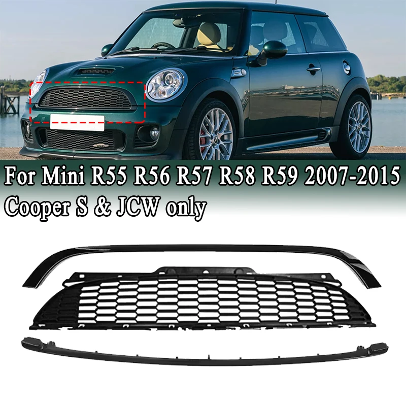 For Mini R55 R56 R57 R58 R59 2007-2015 Cooper S & JCW Bumper Grille Gloss Black Honeycomb Mesh Radiator Grille (Not for Cooper)
For Mini R55 R56 R57 R58 R59 2007-2015 Cooper S & JCW Bumper Grille Gloss Black Honeycomb Mesh Radiator Grille (Not for Cooper)
