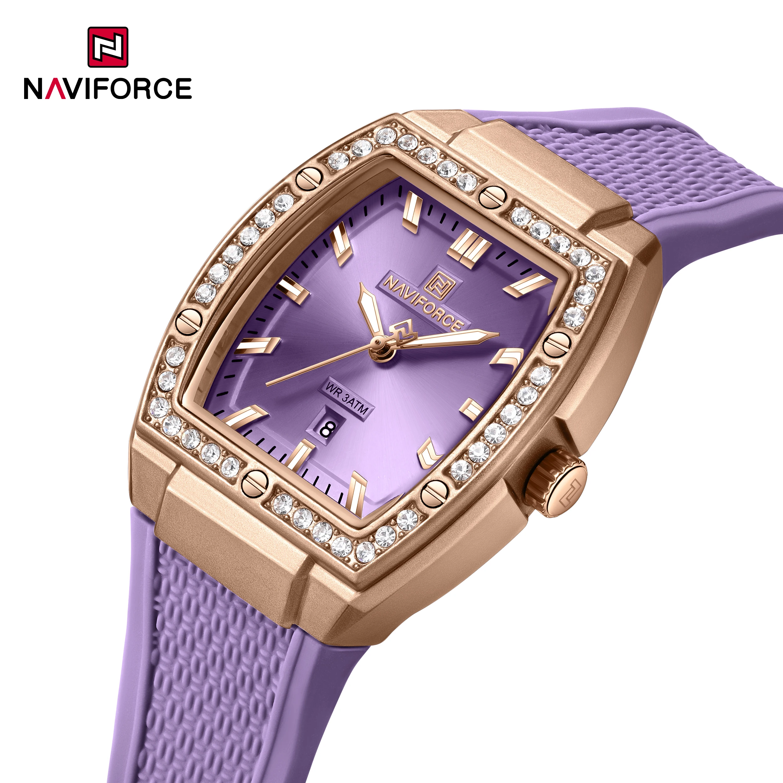High Quality NAVIFORCE Women Watches Fashion Ladies Quartz Watch 3ATM Waterproof Silicone Strap Gift Female Wristwatch NF5071
High Quality NAVIFORCE Women Watches Fashion Ladies Quartz Watch 3ATM Waterproof Silicone Strap Gift Female Wristwatch NF5071