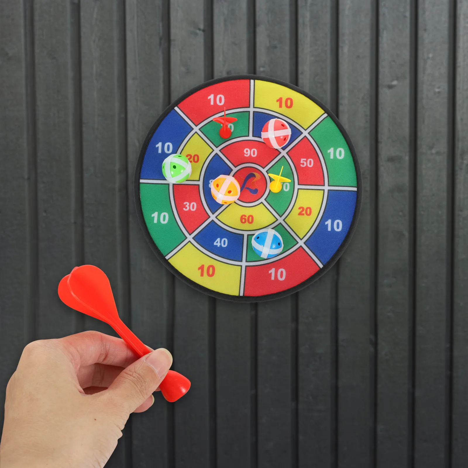 1Set Cloth Safety Dart Board Set 30Cm with 6 Sticky Balls 6 Soft for Adults Hand Eye Coordination Throwing Game
1Set Cloth Safety Dart Board Set 30Cm with 6 Sticky Balls 6 Soft for Adults Hand Eye Coordination Throwing Game