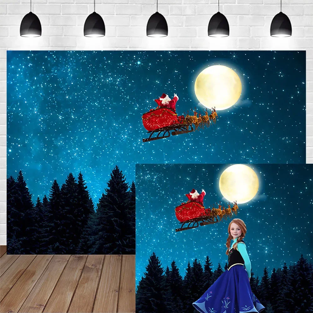 Mocsicka Christmas Night Santa Claus Family Party Photography Backdrop Winter Full Moon Pine Forest Background Photobooth Studio
Mocsicka Christmas Night Santa Claus Family Party Photography Backdrop Winter Full Moon Pine Forest Background Photobooth Studio