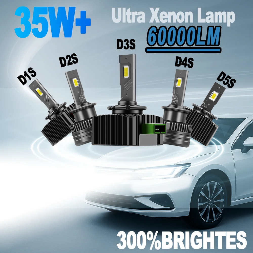 D1S/R D2S/R D3S/R D4S/R D5S LED Canbus Xenon Headlight 60000LM Super Bright 6000K White 3570 CSP Chips HID Xenon Lamp High Power
D1S/R D2S/R D3S/R D4S/R D5S LED Canbus Xenon Headlight 60000LM Super Bright 6000K White 3570 CSP Chips HID Xenon Lamp High Power