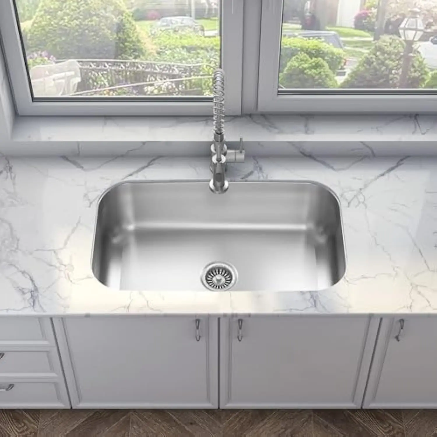 MU3118S 31 x 18 x 9 Undermount Single Bowl Kitchen Sink with 18 Gauge 304 Stainless Steel Satin Finish (Sink Only)
MU3118S 31 x 18 x 9 Undermount Single Bowl Kitchen Sink with 18 Gauge 304 Stainless Steel Satin Finish (Sink Only)