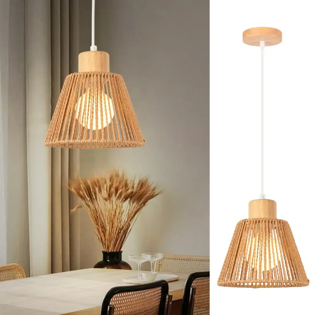 Подвесной светильник из ротанга в стиле бохо, винтажный промышленный подвесной светильник ручной работы из пеньковой веревки, ретро плетеная корзина, потолочная люстра, освещение
Подвесной светильник из ротанга в стиле бохо, винтажный промышленный подвесной светильник ручной работы из пеньковой веревки, ретро плетеная корзина, потолочная люстра, освещение