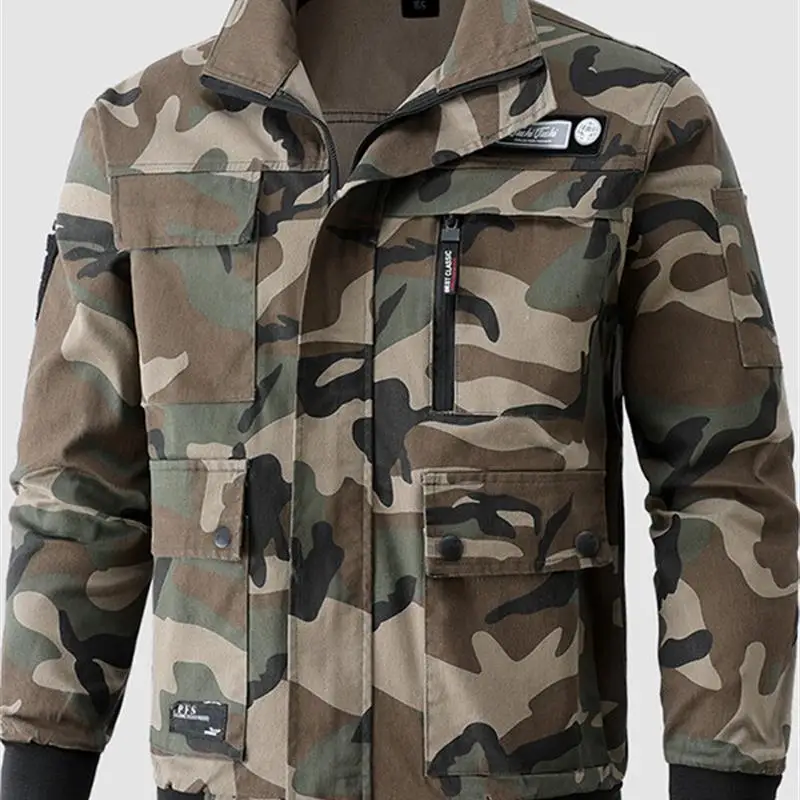 Thiened Pure Cotton Workwear Jaet Loose Fit Long Sve Camouflage Men's Work Clothes Multi ket Utili Coat for Sprin...
Thiened Pure Cotton Workwear Jaet Loose Fit Long Sve Camouflage Men's Work Clothes Multi ket Utili Coat for Sprin...