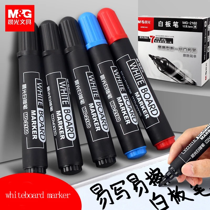 M&G High Capacity Whiteboard Markers Set - Black/Blue/Red - Easy Erasable for Glass Writing - Suitable for School And Office Use
M&G High Capacity Whiteboard Markers Set - Black/Blue/Red - Easy Erasable for Glass Writing - Suitable for School And Office Use