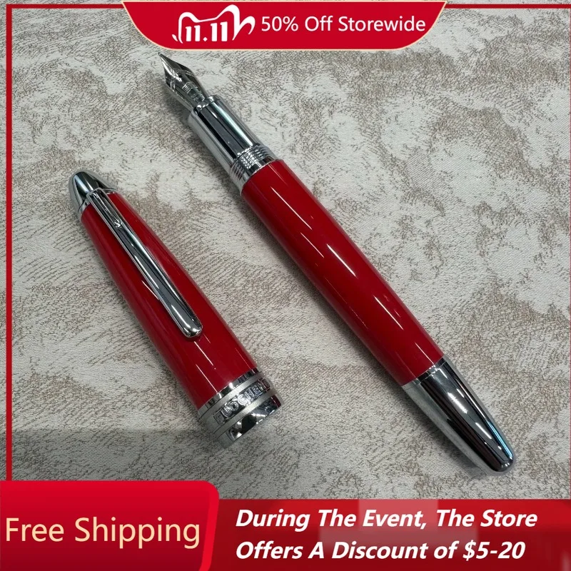 Guochen 146 Full Copper+metal High-end Fountain Pen F Bent Curved 0.5 0.7mm Nib Business Adult High-end Stationery Collection
Guochen 146 Full Copper+metal High-end Fountain Pen F Bent Curved 0.5 0.7mm Nib Business Adult High-end Stationery Collection