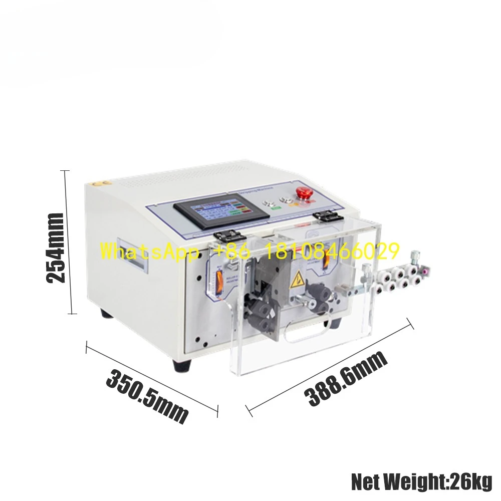 Cutting Stripping Machine Touch Screen for 0.1-4.5 mm (32-11 AWG) with Protective Cover UniStrip Automatic Cable Wire
Cutting Stripping Machine Touch Screen for 0.1-4.5 mm (32-11 AWG) with Protective Cover UniStrip Automatic Cable Wire