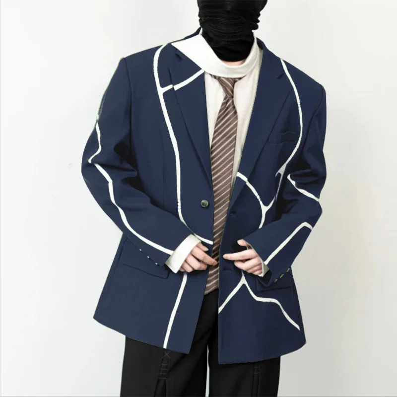 INCERUN мужской пиджак с лацканами и длинными рукавами в стиле пэчворк на пуговицах, повседневный мужской костюм, уличная одежда, свободный 2021, модные мужские пальто для отдыха, пиджак 
INCERUN мужской пиджак с лацканами и длинными рукавами в стиле пэчворк на пуговицах, повседневный мужской костюм, уличная одежда, свободный 2021, модные мужские пальто для отдыха, пиджак