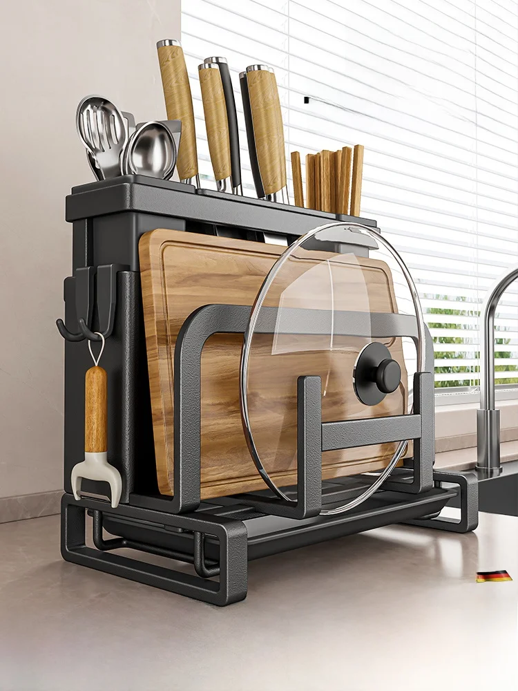 Органайзер для кухонных ножей и столовых приборов из углеродистой стали, держатель для крышек, палочек, разделочных досок, зажим
Органайзер для кухонных ножей и столовых приборов из углеродистой стали, держатель для крышек, палочек, разделочных досок, зажим