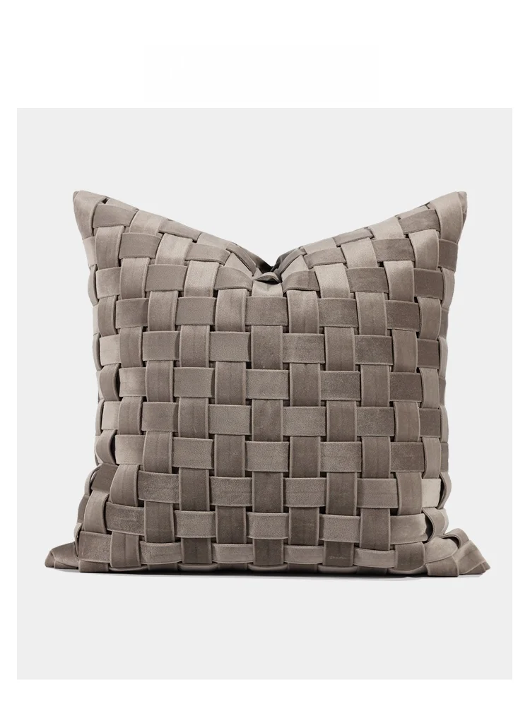 Современная простая наволочка из ткани в клетку светло-кофейного цвета, роскошная, для гостиной, для дивана, высококачественная наволочка
Современная простая наволочка из ткани в клетку светло-кофейного цвета, роскошная, для гостиной, для дивана, высококачественная наволочка