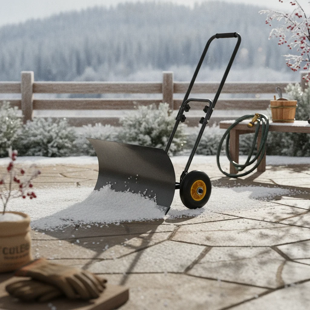 All Terrain Adjustable Snow Plow with Wheels Dual Rod Handle Snow Pusher Heavy Duty Snow Shovel for Winter Outdoor Use
All Terrain Adjustable Snow Plow with Wheels Dual Rod Handle Snow Pusher Heavy Duty Snow Shovel for Winter Outdoor Use