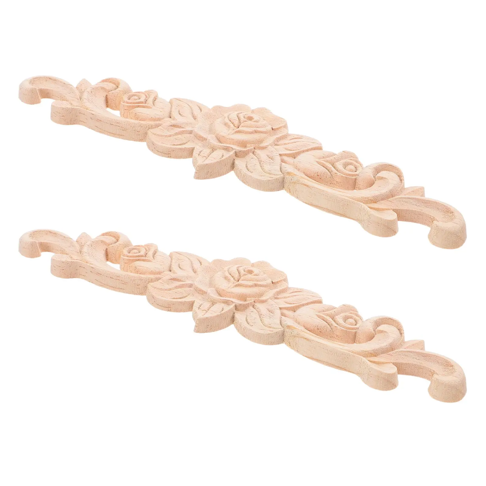 2pcs Wood Carved Rose Appliques Furniture Decorative Onlays Wooden Flowers DIY Projects Elegant Design
2pcs Wood Carved Rose Appliques Furniture Decorative Onlays Wooden Flowers DIY Projects Elegant Design