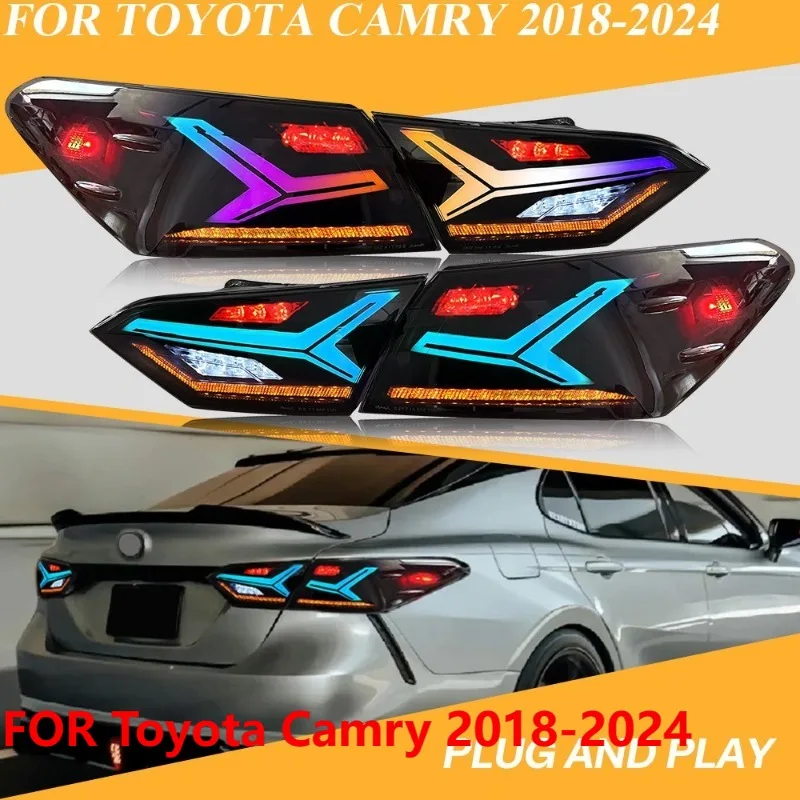 For Toyota Camry 2018-2024 Smoke RGB LED Tail Lights LH+RH Rear Lamp Assembly
For Toyota Camry 2018-2024 Smoke RGB LED Tail Lights LH+RH Rear Lamp Assembly