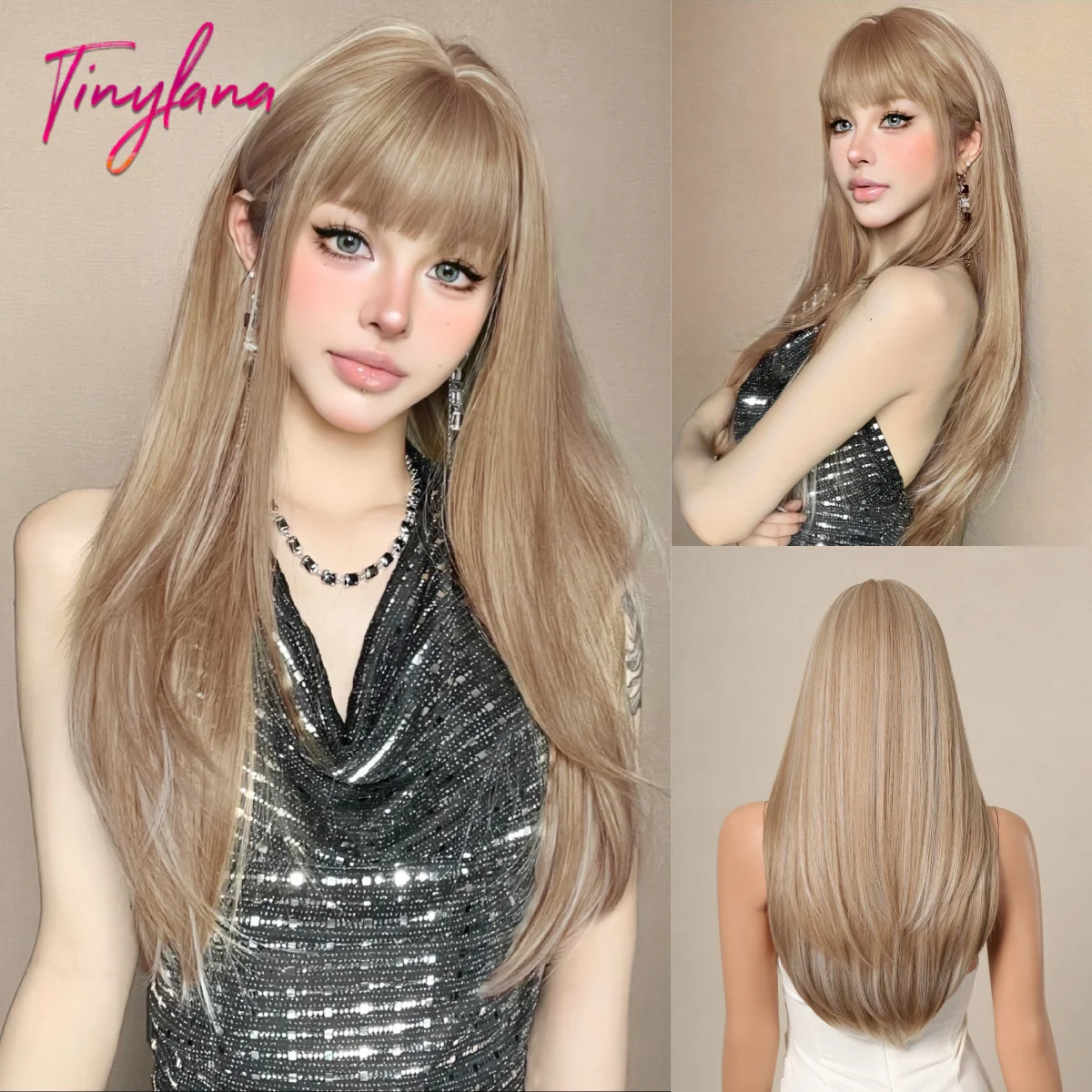 Светло-коричневый многослойный длинный прямой синтетический парик с челкой, перьями по краям, Лолита, косплей, натуральный, повседневный, для вечеринок, термостойкий
Светло-коричневый многослойный длинный прямой синтетический парик с челкой, перьями по краям, Лолита, косплей, натуральный, повседневный, для вечеринок, термостойкий