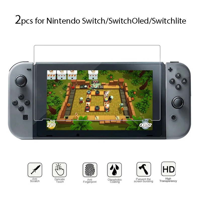2PCS Tempered Glass Protective Film For Nintendo Switch/Switch Oled/Switch Lite Game Tablet High-Definition Tempered Film
2PCS Tempered Glass Protective Film For Nintendo Switch/Switch Oled/Switch Lite Game Tablet High-Definition Tempered Film