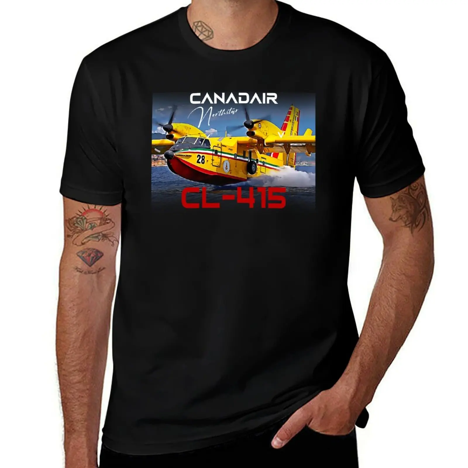 Canadair cl-415 Northstar firebomber Aircraft T-Shirt t shirt custom print black cotton t-shirt plain for man package T-Shirt
Canadair cl-415 Northstar firebomber Aircraft T-Shirt t shirt custom print black cotton t-shirt plain for man package T-Shirt
