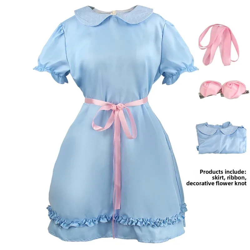 ABC123Vintage Twin Girl Blue Dress Cosplay Horror Movie Inspired Outfit Halloween Costume Gothic Classic Film 5,j'8.k/4\
ABC123Vintage Twin Girl Blue Dress Cosplay Horror Movie Inspired Outfit Halloween Costume Gothic Classic Film 5,j'8.k/4\