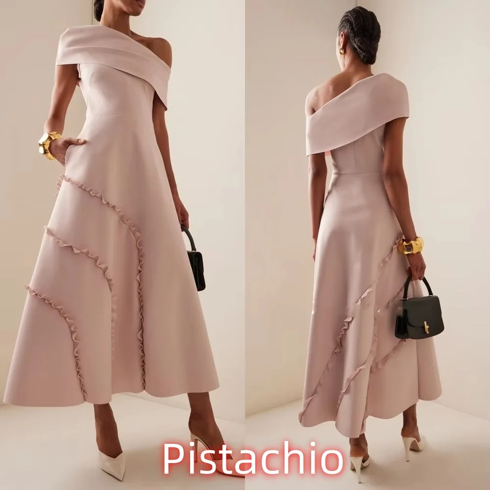 Изысканное женское платье для выпускного вечера по индивидуальному заказу, очаровательное вечернее платье русалки с оборками на одно плечо, женское вечернее платье с рюшами 
Изысканное женское платье для выпускного вечера по индивидуальному заказу, очаровательное вечернее платье русалки с оборками на одно плечо, женское вечернее платье с рюшами