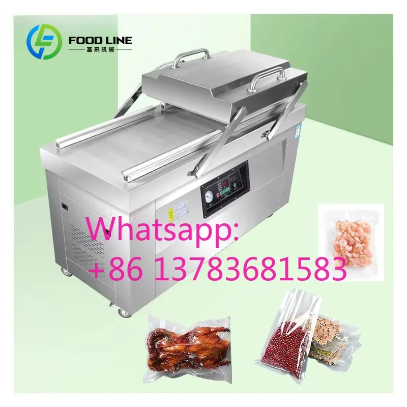 Customized Automatic Flatbed Double Chamber Vacuum Sealing Machine Supermarket Factory Beef Fish Fruit Packaging Machine
Customized Automatic Flatbed Double Chamber Vacuum Sealing Machine Supermarket Factory Beef Fish Fruit Packaging Machine