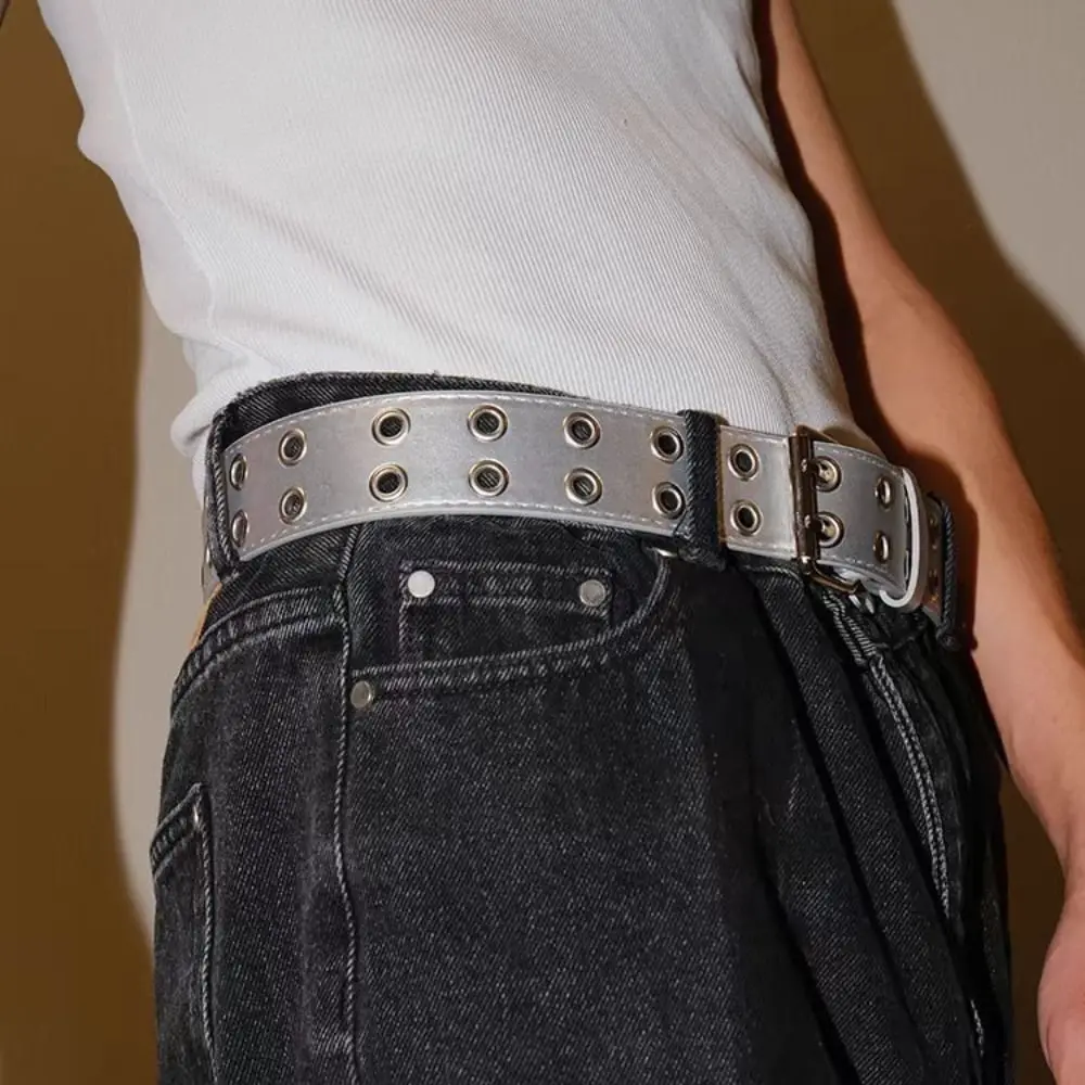 Punk Double Row Hole Belt Metal Buckle Wide Side PU Leather Star Waistbands Y2k Style All-match Hip-hop Waist Belt Trouser Decor
Punk Double Row Hole Belt Metal Buckle Wide Side PU Leather Star Waistbands Y2k Style All-match Hip-hop Waist Belt Trouser Decor