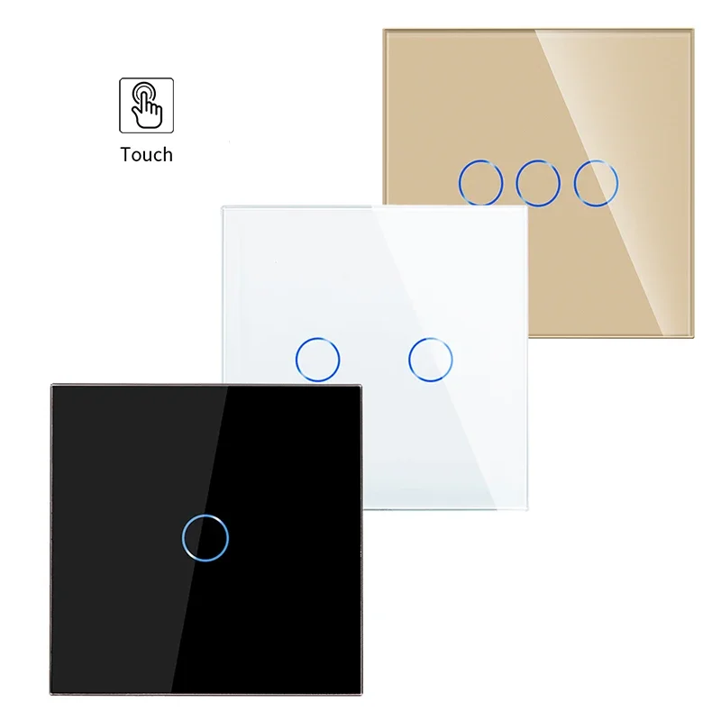 1000W residence electric 1 2 3 gang 2way led touch wall EU light switches no neutral for home
1000W residence electric 1 2 3 gang 2way led touch wall EU light switches no neutral for home