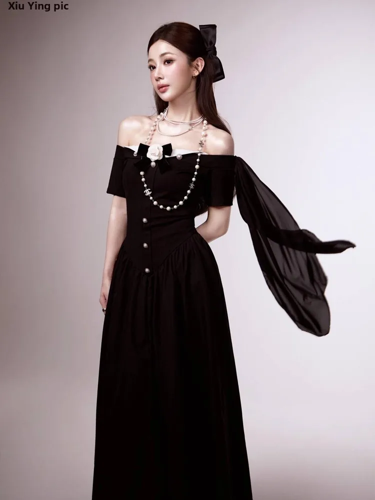 New Black Evening Gown Art Photography Studio Korean Style Rich Girl Birthday Portrait High Fashion Sensation Elegant Dress
New Black Evening Gown Art Photography Studio Korean Style Rich Girl Birthday Portrait High Fashion Sensation Elegant Dress