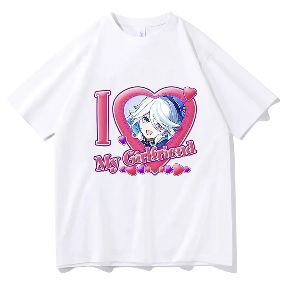 Genshin Impact Furina Print Women T Shirts Harajuku 2024 New Summer Short Sleeve T-shirt Female Fashion Casual Y2k Clothing Tops
Genshin Impact Furina Print Women T Shirts Harajuku 2024 New Summer Short Sleeve T-shirt Female Fashion Casual Y2k Clothing Tops
