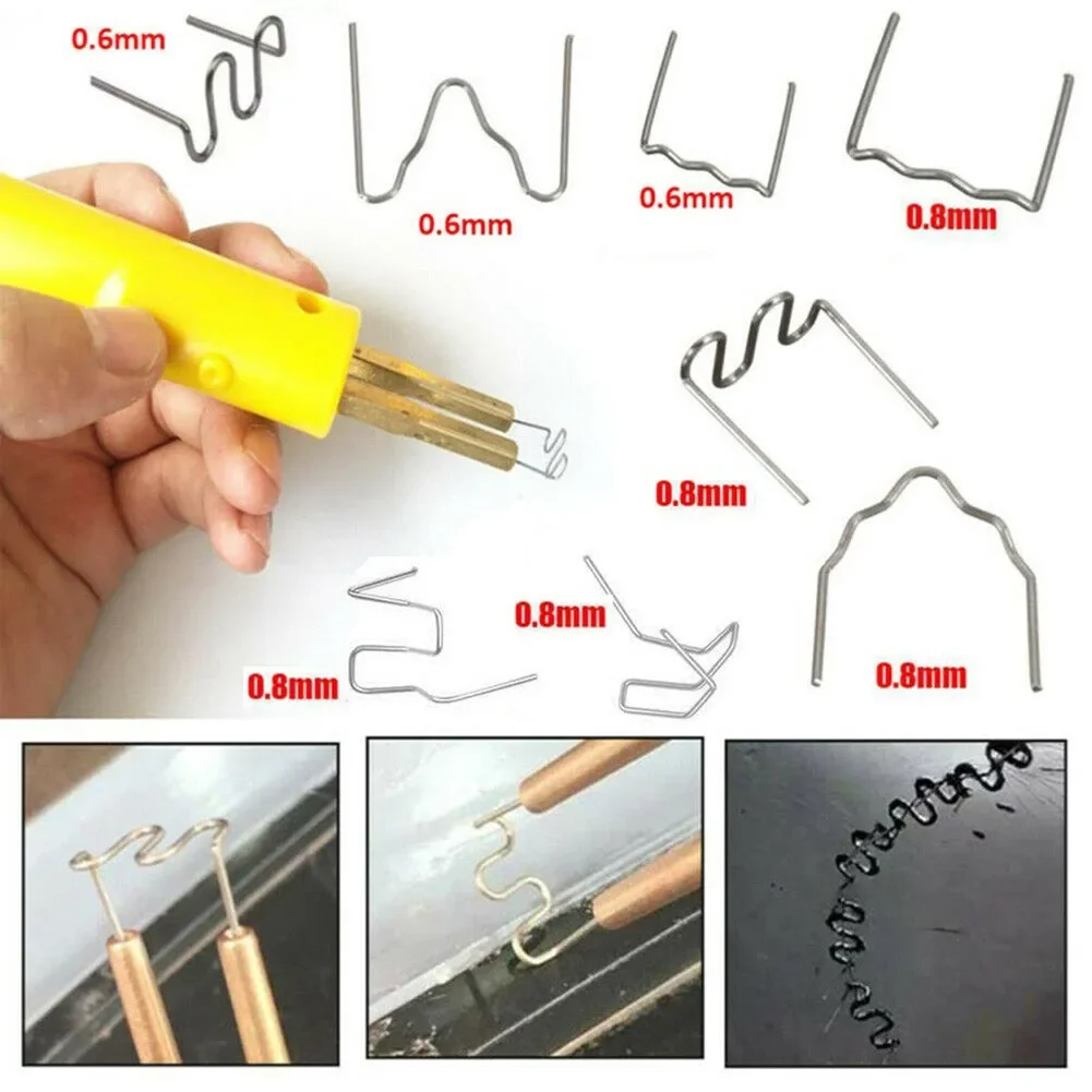 0.8mm 0.6mm Plastic Repair Kit Plastic Welding Repair Kit Set Welder Stapler 800pcs Car Bumper Silver Useful Pre-cut
0.8mm 0.6mm Plastic Repair Kit Plastic Welding Repair Kit Set Welder Stapler 800pcs Car Bumper Silver Useful Pre-cut