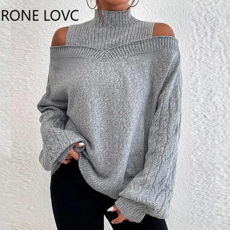 Women Chic Solid Casual Long Sleeves Hollow Out Shoulder Turtleneck Basic Spring & Autumn Knitting Tops
Women Chic Solid Casual Long Sleeves Hollow Out Shoulder Turtleneck Basic Spring & Autumn Knitting Tops