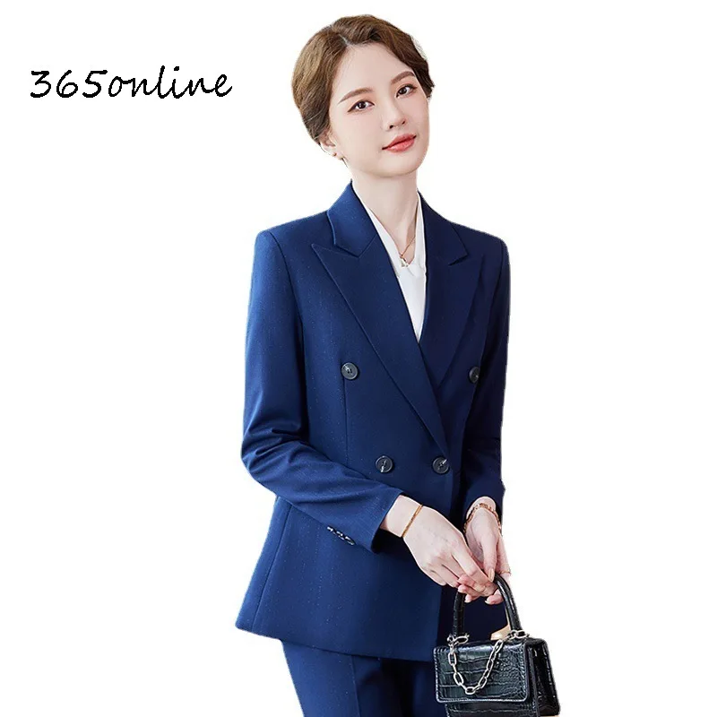 Formal Women Business Suits with Pants and Jackets Coat High Quality Fabric Professional Pantsuits Blazers Trousers Set
Formal Women Business Suits with Pants and Jackets Coat High Quality Fabric Professional Pantsuits Blazers Trousers Set