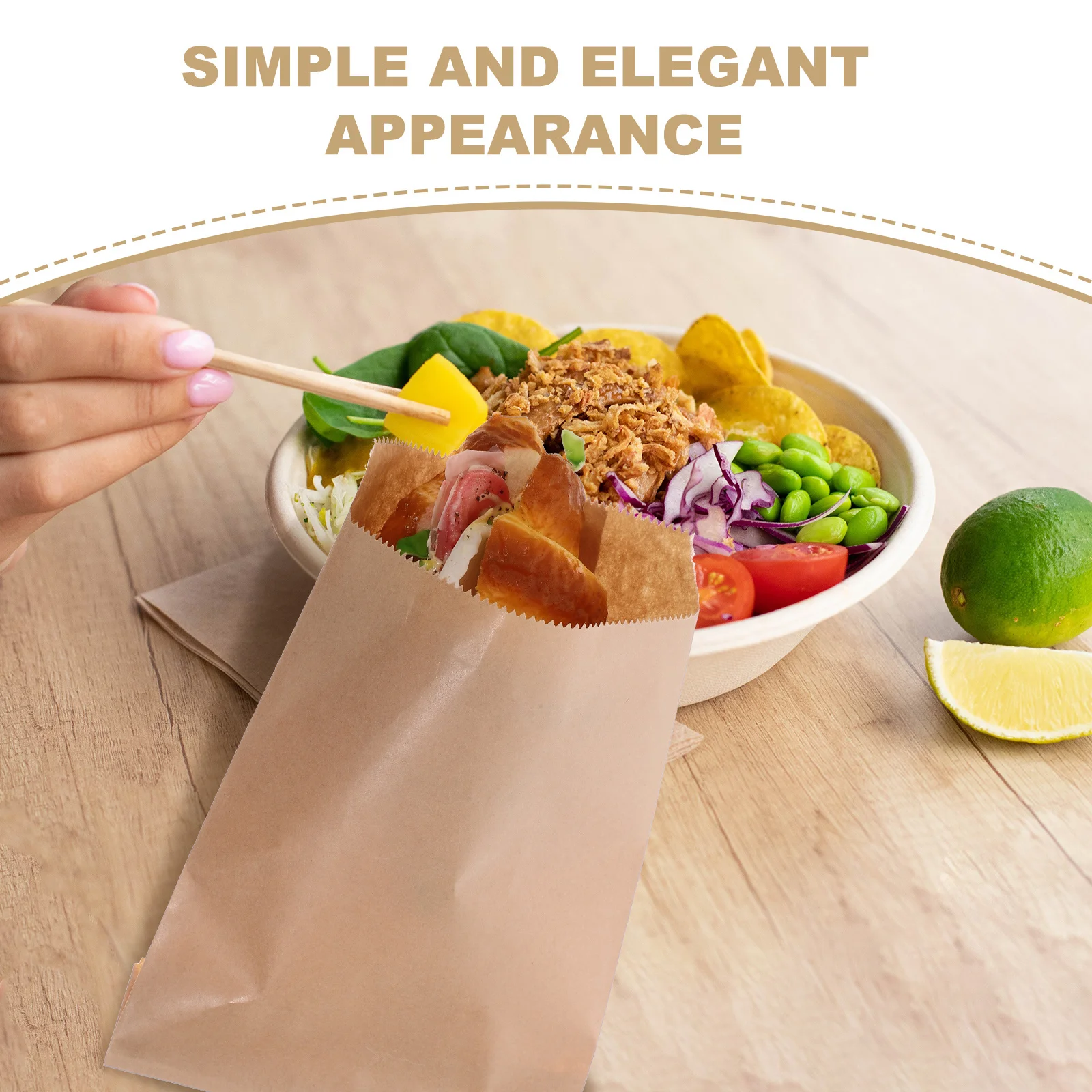 100 Pcs Cookies Bags Candy Picnic Disposable Grease Storage Food Packing French Fries 
100 Pcs Cookies Bags Candy Picnic Disposable Grease Storage Food Packing French Fries
