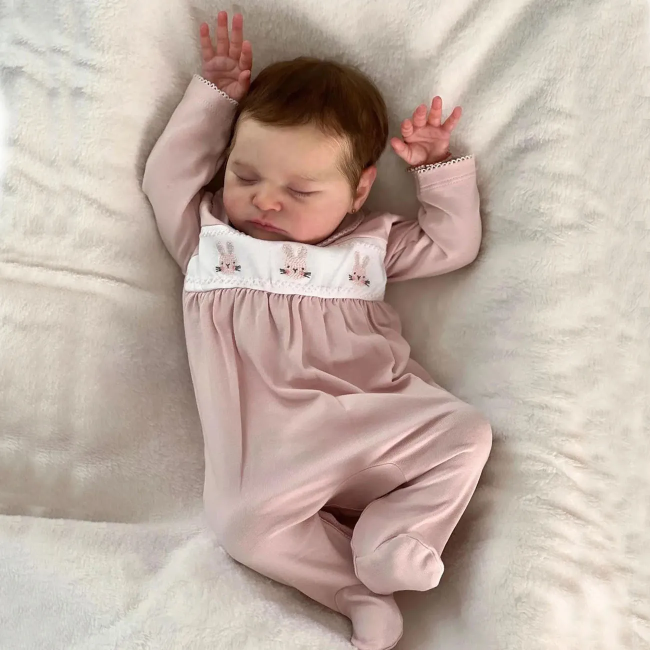 BZDOLL 50cm 20in Asleep Reborn Doll, 3D Veined Skin, Realistic Newborn Look, Kids Birthday Gift
BZDOLL 50cm 20in Asleep Reborn Doll, 3D Veined Skin, Realistic Newborn Look, Kids Birthday Gift
