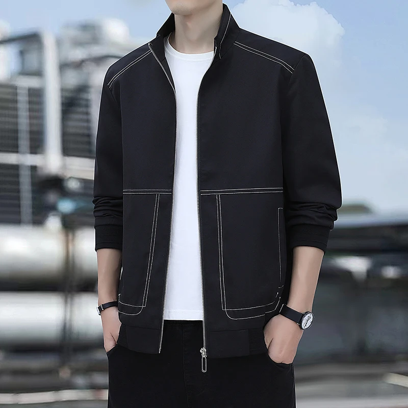 Модная повседневная мужская куртка-ветровка на весну-осень с воротником-стойкой, ветрозащитная, в американском ретро-стиле, универсальная, новая, из полиэфирного волокна
Модная повседневная мужская куртка-ветровка на весну-осень с воротником-стойкой, ветрозащитная, в американском ретро-стиле, универсальная, новая, из полиэфирного волокна