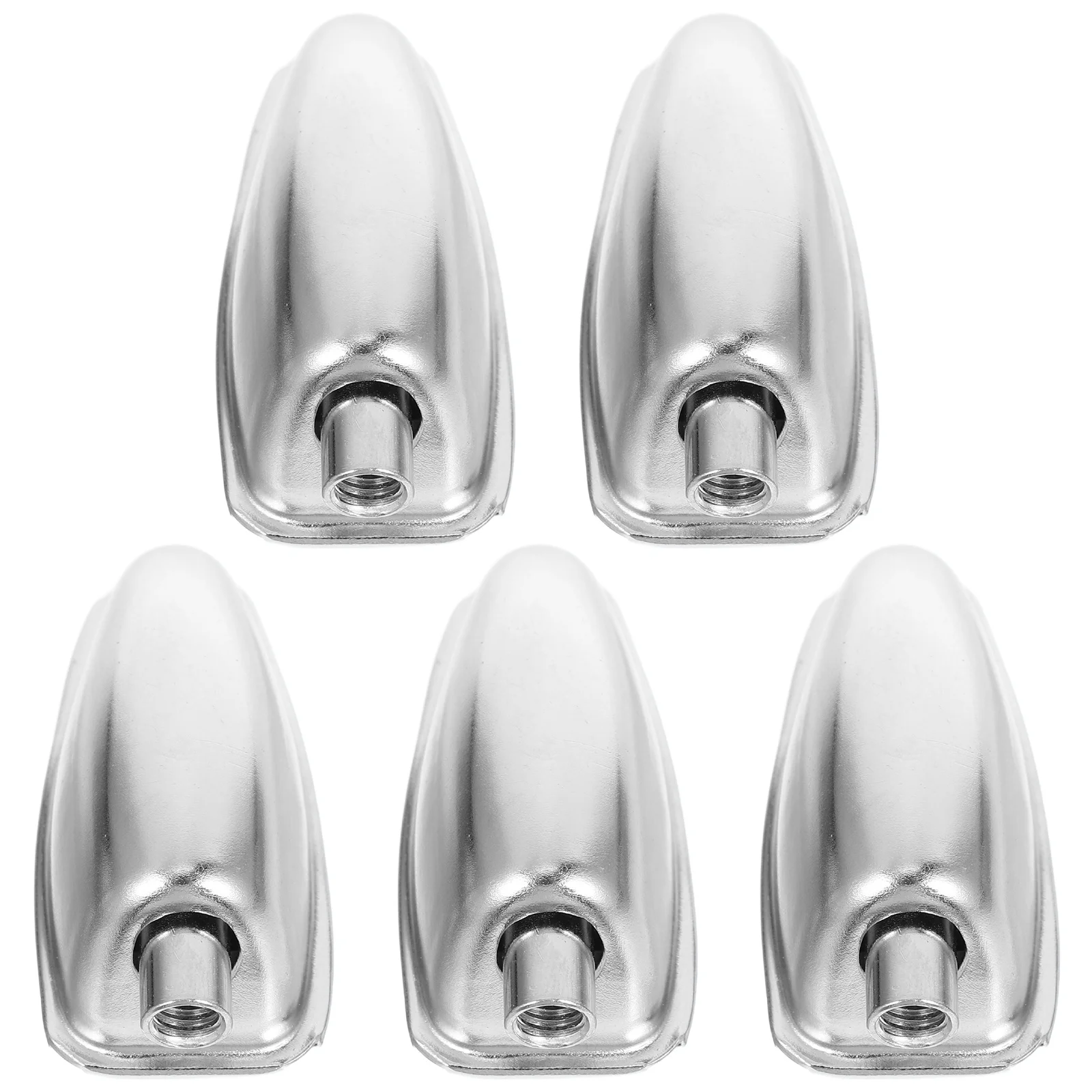 5Pcs Chrome Snare Drum Lugs Triangular Design Noise Reduction Drum Set Mounting Hardware Replacement Instrument Accessories