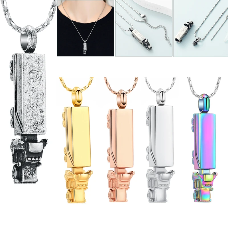 Personalized Truck Memorial Necklace For Human/Pet Ashes Perfume Cremation Jewelry Charm Memorial Stainless Steel Keepsake
Personalized Truck Memorial Necklace For Human/Pet Ashes Perfume Cremation Jewelry Charm Memorial Stainless Steel Keepsake