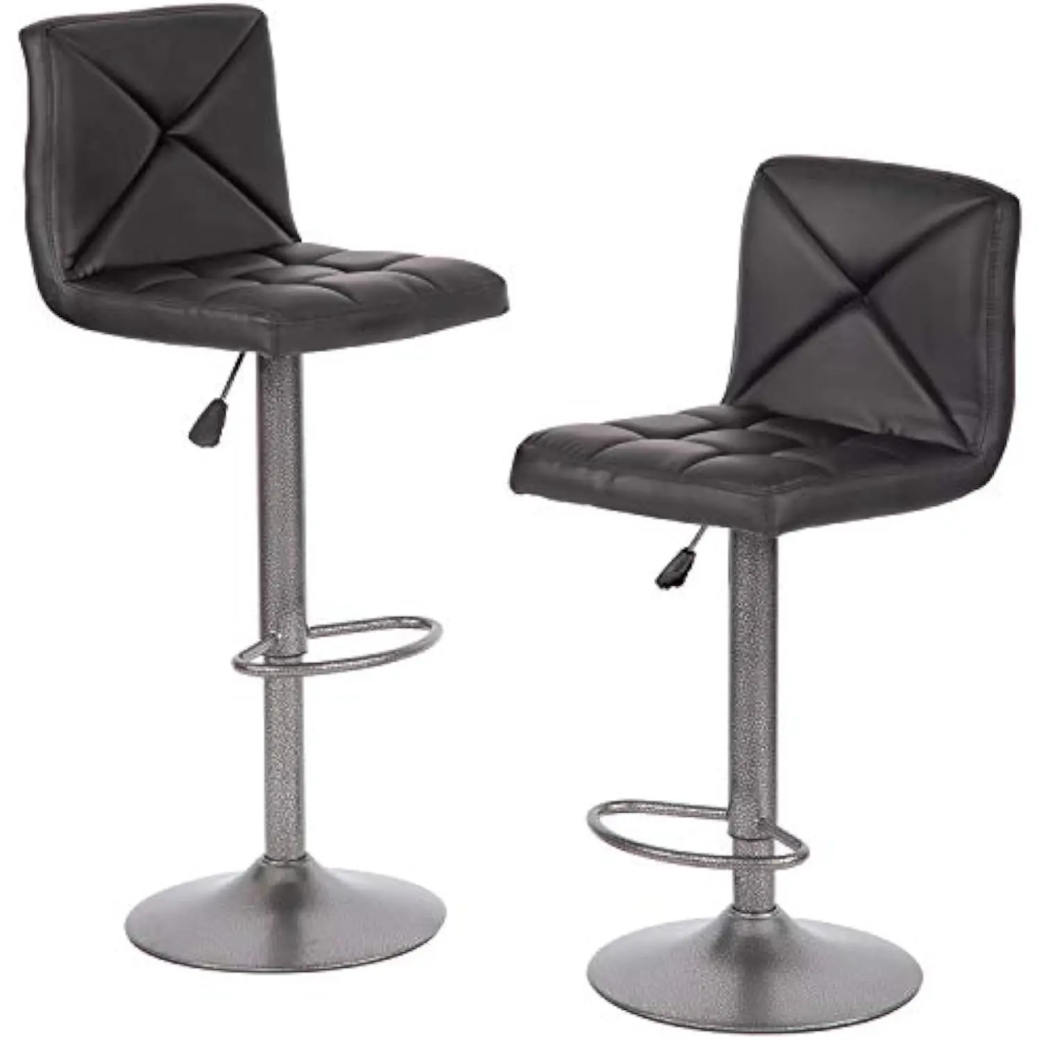 Counter Modern Swivel Barstool with Back Height Adjustable Square Seat Pu Foam Comfort Chair Armless Kitchen Dining Bar Sto
Counter Modern Swivel Barstool with Back Height Adjustable Square Seat Pu Foam Comfort Chair Armless Kitchen Dining Bar Sto