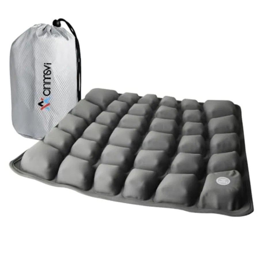 Inflatable Seat Cushion with Built-in Pump for Airplane Travel, Car and Office Chair - Portable Air Pad for Sciatica, Coccyx an
Inflatable Seat Cushion with Built-in Pump for Airplane Travel, Car and Office Chair - Portable Air Pad for Sciatica, Coccyx an