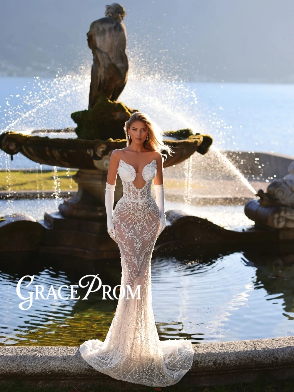 Opulent Illusion Two Pieces Wedding Dress Charming Beaded Pearls Mermaid Bridal Gown Customized Slim Fit Fashionable Bride Wear
Opulent Illusion Two Pieces Wedding Dress Charming Beaded Pearls Mermaid Bridal Gown Customized Slim Fit Fashionable Bride Wear