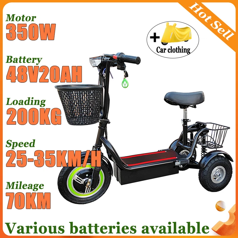 New Electric Tricycle Portable Folding Electric Scooter 3-Wheeler Removable Lithium Battery Adult Commuting Mobility Scooter
New Electric Tricycle Portable Folding Electric Scooter 3-Wheeler Removable Lithium Battery Adult Commuting Mobility Scooter