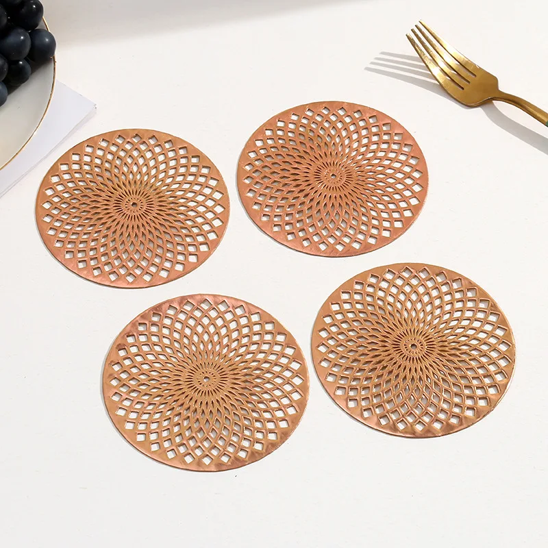 Round PVC Coaster Hollow Design Non-slip Waterproof Mats Restaurant Heat Insulation Cup Anti-scald Coffee Table Mat Home Cups
Round PVC Coaster Hollow Design Non-slip Waterproof Mats Restaurant Heat Insulation Cup Anti-scald Coffee Table Mat Home Cups