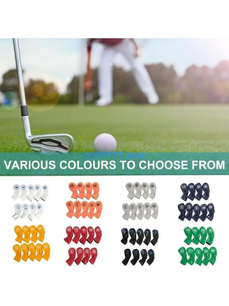 G6DE 9Pcs PU Leather Golfs Iron Headcover Synthetic Watertight Golfs Iron Head Cover 
G6DE 9Pcs PU Leather Golfs Iron Headcover Synthetic Watertight Golfs Iron Head Cover
