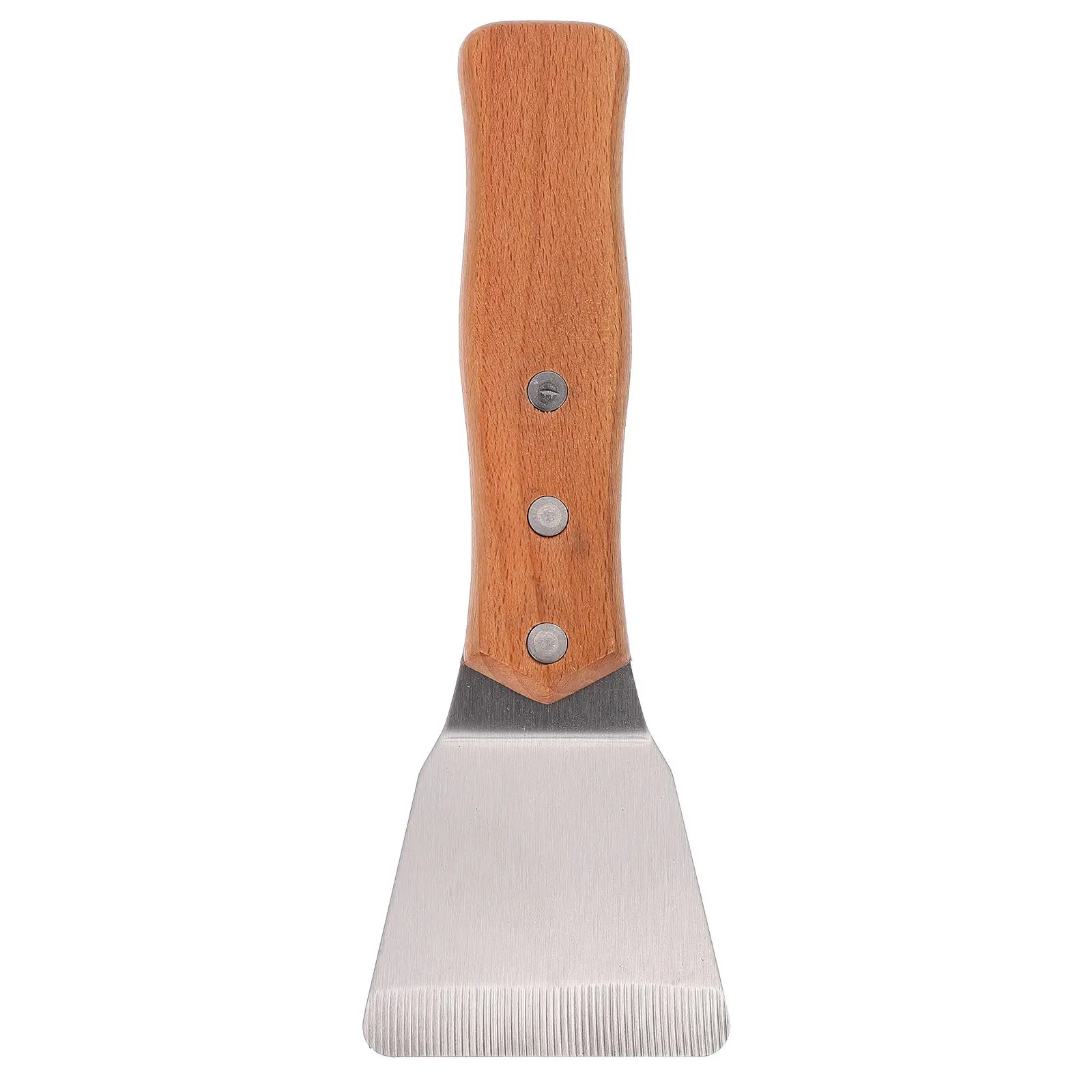 1Pcs Multipurpose Griddle Scraper Stainless Steel Scraper with Natural Wood Handle Efficient Film Adhesion Removal Tough Burnt
1Pcs Multipurpose Griddle Scraper Stainless Steel Scraper with Natural Wood Handle Efficient Film Adhesion Removal Tough Burnt