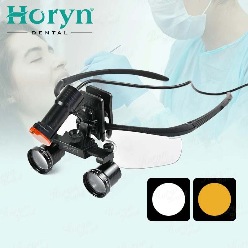 New Design Head-wear Type 2.5X 3.5X One-way Screw Thread Combined With 5W LED Headlight Surgical den tal Loupes
New Design Head-wear Type 2.5X 3.5X One-way Screw Thread Combined With 5W LED Headlight Surgical den tal Loupes