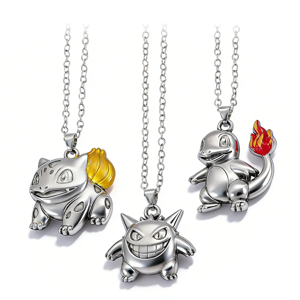 kawaii anime monster Bulbasaur, Charmander, Gengar alloy pendant necklace
kawaii anime monster Bulbasaur, Charmander, Gengar alloy pendant necklace