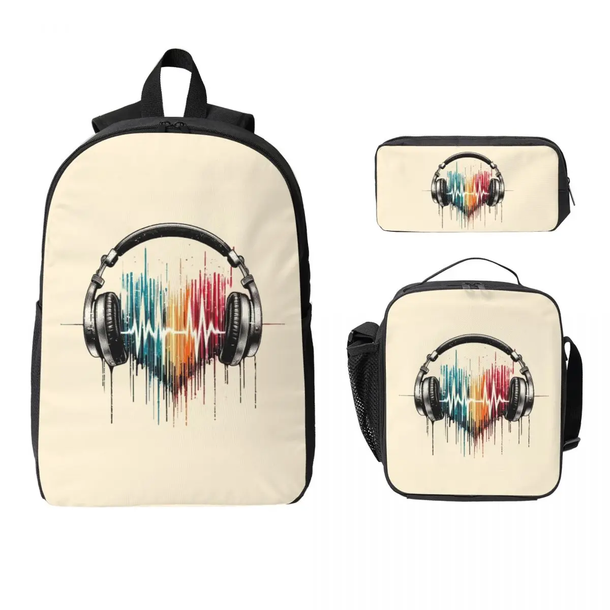 Heart Shaped Music Note With Headphones Backpack BookBag School Bag Computer Shoulder Bags 3ps Insulated Lunch Bag Pencil Case
Heart Shaped Music Note With Headphones Backpack BookBag School Bag Computer Shoulder Bags 3ps Insulated Lunch Bag Pencil Case