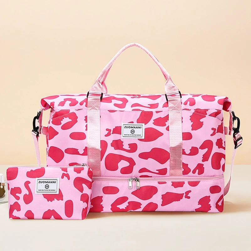 Large Capacity Leopard Print Travel Duffels Bag + Cosmetic Bag Suitable for Vacation Travel Outdoor Camping Weekend Overnight
Large Capacity Leopard Print Travel Duffels Bag + Cosmetic Bag Suitable for Vacation Travel Outdoor Camping Weekend Overnight