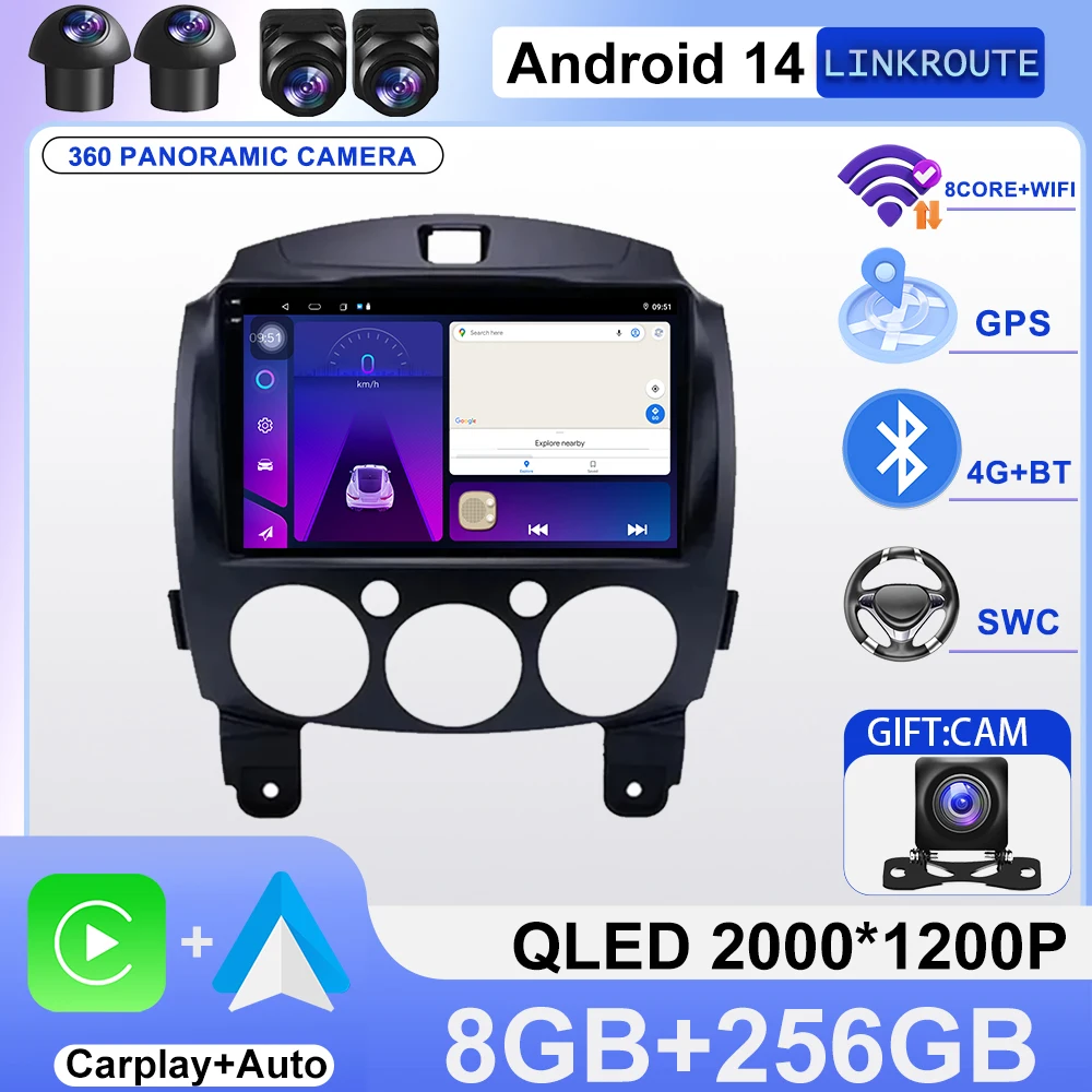 Car Android Radio Multimedia for MAZDA 2 Mazda2 2007 2008 2009 2010 2011 2012 2013 2014 GPS Navi 2din 2 Din Autoradio Player
Car Android Radio Multimedia for MAZDA 2 Mazda2 2007 2008 2009 2010 2011 2012 2013 2014 GPS Navi 2din 2 Din Autoradio Player